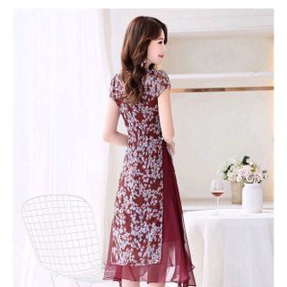 Đầm Phối Voal Hoa Nhỏ