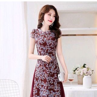 Đầm Phối Voal Hoa Nhỏ