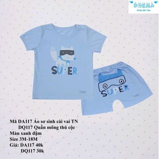 bộ sơ sinh cài vai DQ117