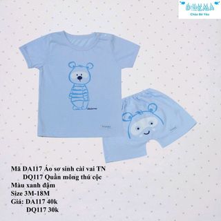 bộ sơ sinh cài vai DQ117