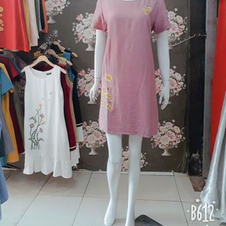 đầm suông in kim tuyến cao