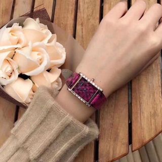 đồng hồ nữ da rắn mini
