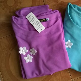 Set bộ lửng tím đính 3 hoa