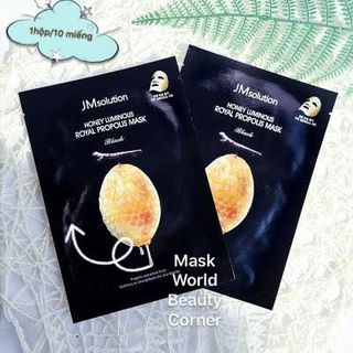 Mặt nạ sáp ong JM solution honey luminous royal propolis mask 1 hộp 10 miếng