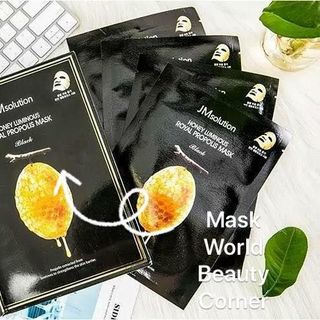 Mặt nạ sáp ong JM solution honey luminous royal propolis mask 1 hộp 10 miếng