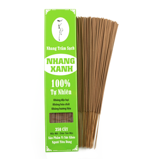 Nhang Xanh 40cm hộp 05kg nửa ký hơn 500 cây- Nhang Trầm Sạch - Dự Án Nhang Sạch vì Cộng Đồng