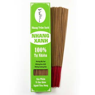 Nhang Xanh 40cm hộp 05kg nửa ký hơn 500 cây- Nhang Trầm Sạch - Dự Án Nhang Sạch vì Cộng Đồng