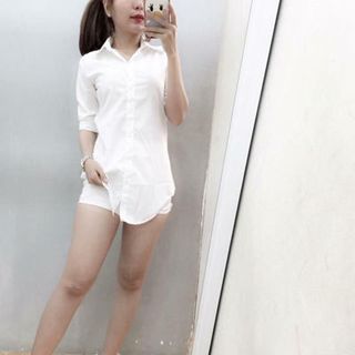 áo sơ mi trắng co dãn