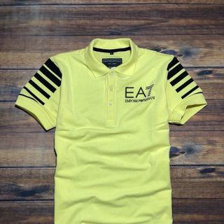 ÁO thun cổ bẻ viền tay EA7