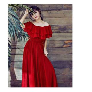 ĐẦM MAXI VOAN TRỄ VAI BÈO