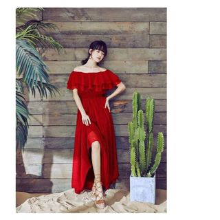 ĐẦM MAXI VOAN TRỄ VAI BÈO