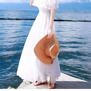 ĐẦM MAXI VOAN TRỄ VAI BÈO CỰC XINH