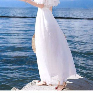 ĐẦM MAXI VOAN TRỄ VAI BÈO CỰC XINH