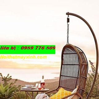 Bán ghế xích đu mây nhựa ghế xích đu mây tre giá rẻ