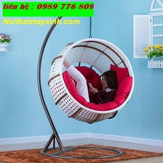 Bán ghế xích đu mây nhựa ghế xích đu mây tre giá rẻ