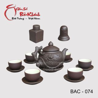 Bộ ấm chén Tử Sa hoa Phù Dung
