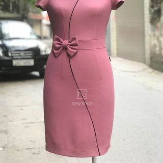 Đầm Công Sở Nơ Eo