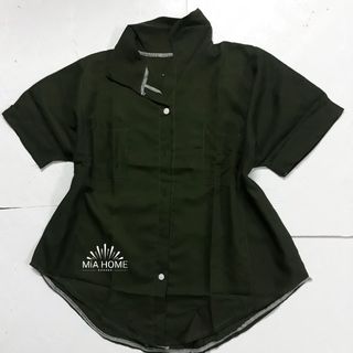 áo Sơmi voan chữ sau lưng