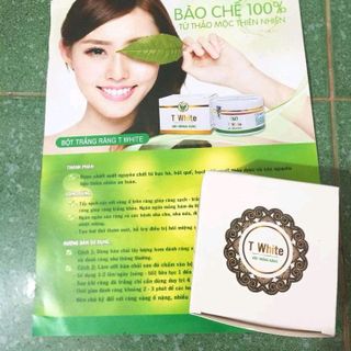 Bột trắng răng T WHITE thành phần từ thiên nhiên