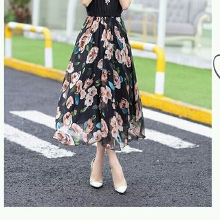 Đầm xòe vintagen tùng hoa
