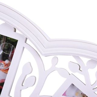 Khung ảnh hình trái tim màu trắng tường