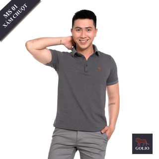 Áo thun cổ bẻ vải cá sấu 100 cotton siêu mát