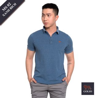 Áo thun cổ bẻ vải cá sấu 100 cotton siêu mát