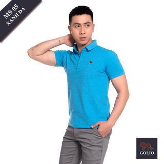 Áo thun cổ bẻ vải cá sấu 100 cotton siêu mát