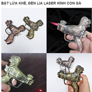 BẬT LỬA KHÈ ĐÈN LIA LASER HÌNH CON GÀ giá sỉ