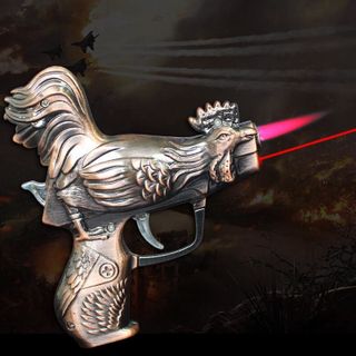 BẬT LỬA KHÈ ĐÈN LIA LASER HÌNH CON GÀ