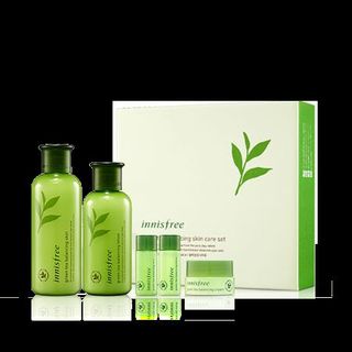 Bộ dưỡng trà xanh Innisfrees Green Tea Balancing Special Skin Care Set