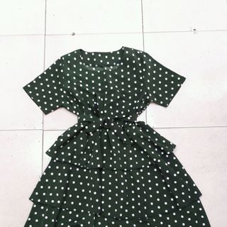 đầm bi lụa 3 tầng