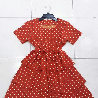 đầm bi lụa 3 tầng