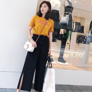 SET ÁO THUN VÀNG - CULOTTES XẺ