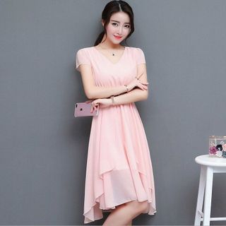 Đầm xòe mullet 2 tầng