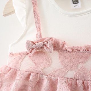 váy yếm nơ ren