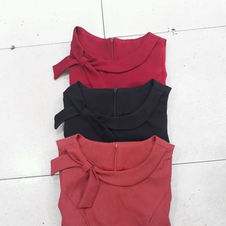 đầm xòe 8 mảnh nơ