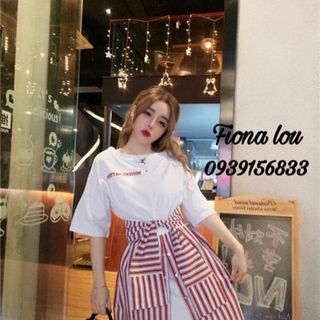 đầm suông phối giả váy