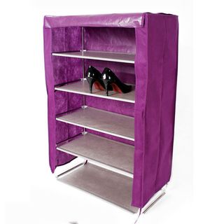 Tủ vải để giày 6 tầng trơn tiện dụng