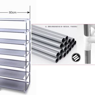 Tủ vải để giày 6 tầng trơn tiện dụng