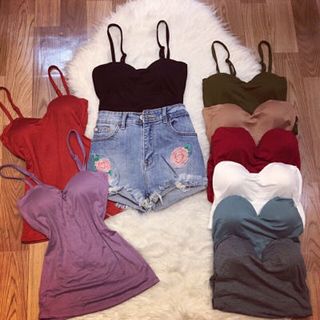 áo hai dây có mút ngực