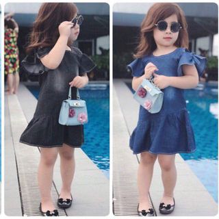 Váy Jean cho bé 1-7T