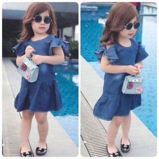 Váy Jean cho bé 1-7T