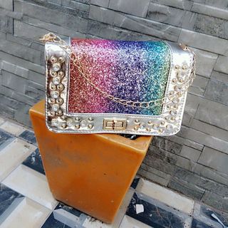 Túi kim tuyến 7 màu đính đá