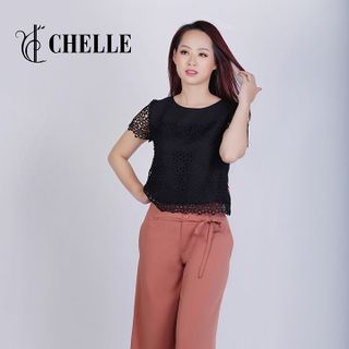 Áo ren phối tayngực