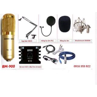 Bộ mic thu âm phòng thu BM900 woaichoang