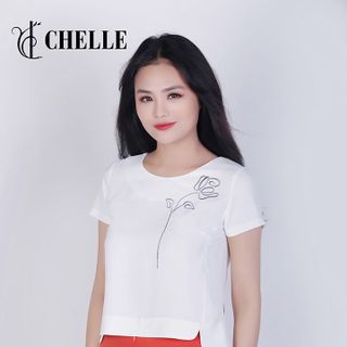 Áo croptop thêu hoa