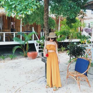 SET QUẦN ỐNG RỘNG ÁO CROP