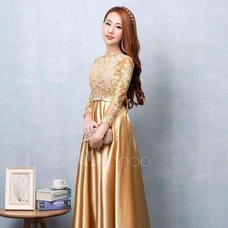 ĐẦM MAXI TAY LỠ THÊU HOA 3D