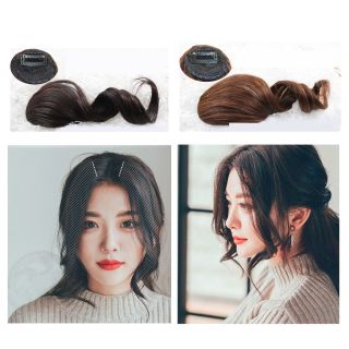 Tóc giả mái xoăn rơi tự nhiên